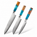 Set 3 couteaux japonais damas – Collection Minato