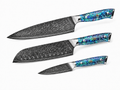 Set 3 couteaux japonais damas - Collection Takumi